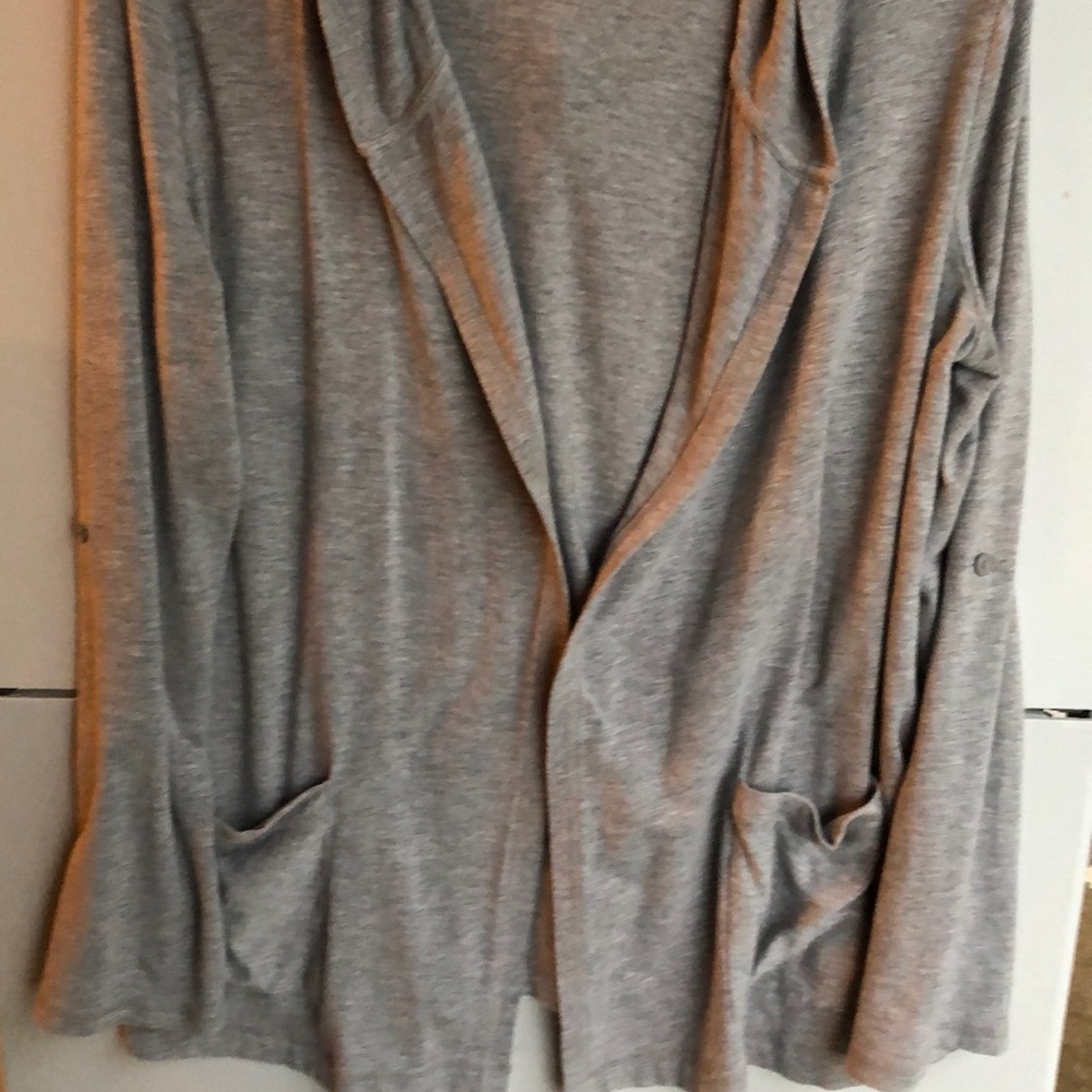Light grey cotton/spandex/rayon jacket
